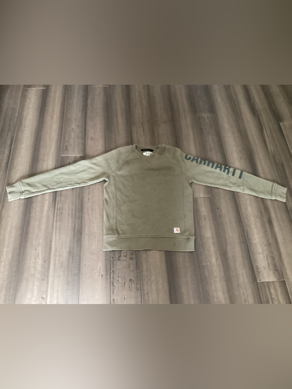 Women’s XS Carhartt Green Crew Sweatshirt Pullover